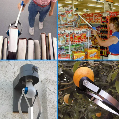 Vista 4 de ArcMate EZ Reacher Indoor Grabber Reacher - Folding Grabber Tool with Collapsible Slip Joint, Locking Handle