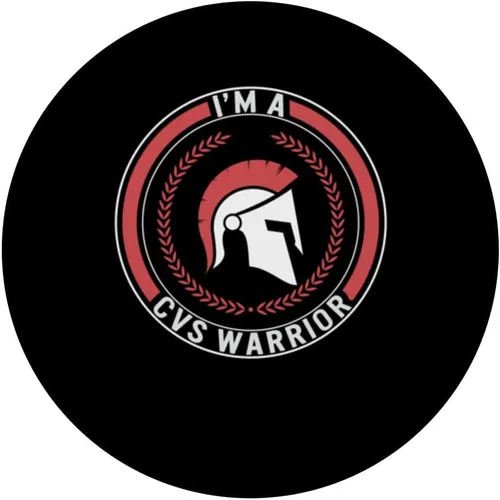 Vista 3 de Casco de Vómito Cíclico I'm A CVS Warrior Corinthian PopSockets PopGrip intercambiable