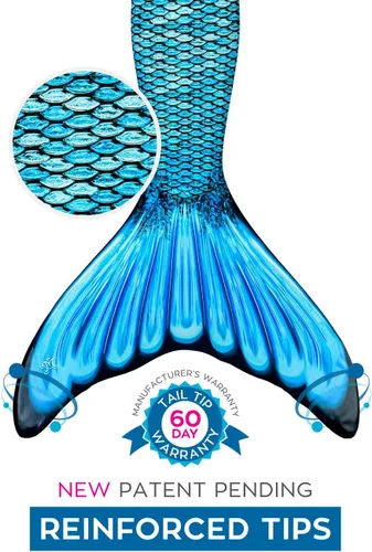 Vista 7 de Fin Fun Cola de sirena para adultos resistentes al desgaste sin monoaleta tallas para adultos y adolescentes