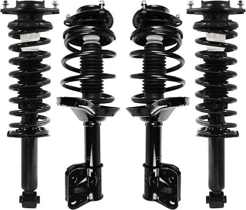 Vista 47 de Detroit Axle - 4 piezas de soportes para Toyota 2004 2005 2006 2007 2008 2009 Prius, soportes delanteros y traseros con resortes helicoidales