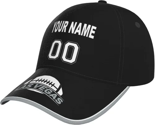 Vista 21 de Gorra personalizada con cualquier nombre y número ajustable, regalo personalizado para papá, hombres, mujeres, jóvenes, fanáticos de los deportes