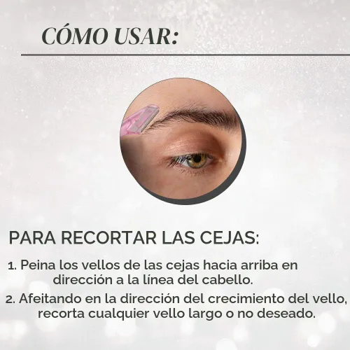 Vista 5 de Ardell Pro Brow para recortar y dar forma - Maquinilla de afeitar de cejas, recortadora y moldeadora con cubierta, maquinilla de afeitar facial
