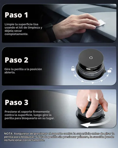 Vista 8 de CloudValley - Soporte magnético para teléfono cargador de coche con succión