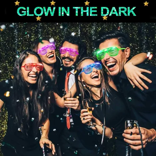 Vista 9 de TURNMEON Paquete de 20 lentes LED, regalos de fiesta para el día de San Valentín, 6 colores que brillan en la oscuridad, suministros de fiesta