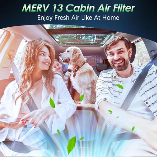 Vista 7 de Filtro de aire de cabina certificado MERV 13 con carbón activado, CF10134 (CP134) para Accord, Civic, CR-V, Odyssey, Pilot, Ridgeline, ILX, MDX