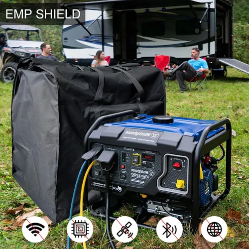 Vista 8 de Faraday Bolsas para generadores y dispositivos electrónicos grandes, extra grande de grado militar Faraday bolsa para forense digital, protege
