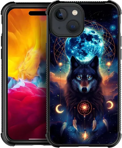 Vista 996 de Funda compatible con iPhone 15, diseño de elefantes africanos, diseño increíble a prueba de golpes, antiarañazos, carcasa trasera de policarbonato