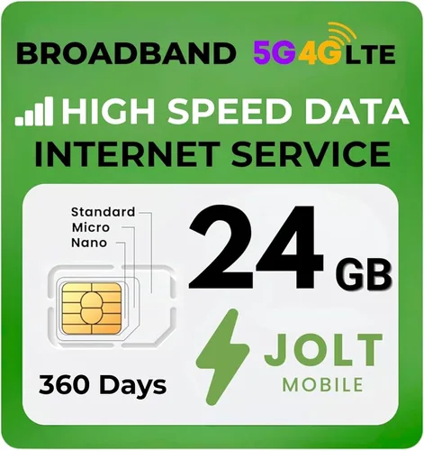 Vista 10 de Kit de iniciación - Tarjeta SIM de datos Jolt Mobile para cámara, rastreadores GPS, routers, tabletas y dispositivos IoT - Kit SIM 3 en 1, estándar