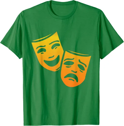 Vista 4 de Comedia y tragedia griega teatro máscaras camiseta