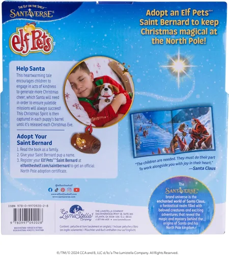 Vista 4 de The Elf on the Shelf Elf Pets Saint Bernard Book & Plush