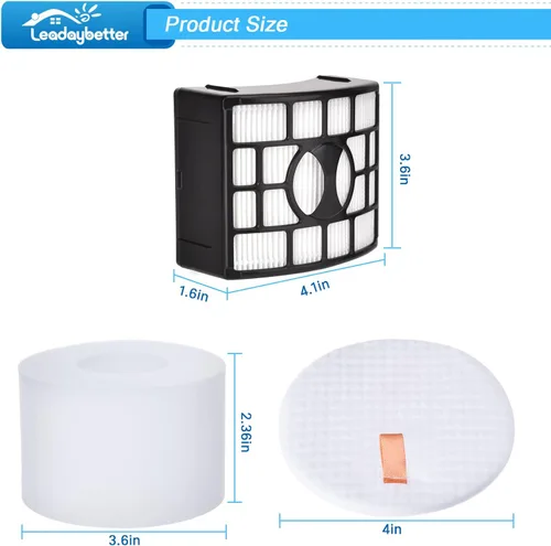 Vista 7 de Leadaybetter Filtro de repuesto para Shark Rotator DuoClean Lift-Away ZD550 NV600 NV601 NV602 NV611 NV770 NV771 NV771 NV772 UV700 ZU701 Zero-M Speed