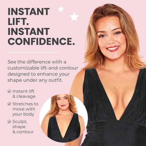 Vista 4 de Hollywood Fashion Secrets - Cinta adhesiva para contorno corporal Oscuro