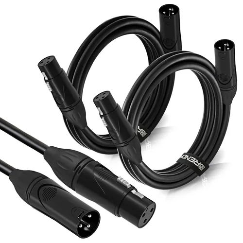 Vista 8 de BRENDAZ Cable XLR de 20 pies macho a hembra para micrófono, mezclador, altavoz o sistema PA (1)