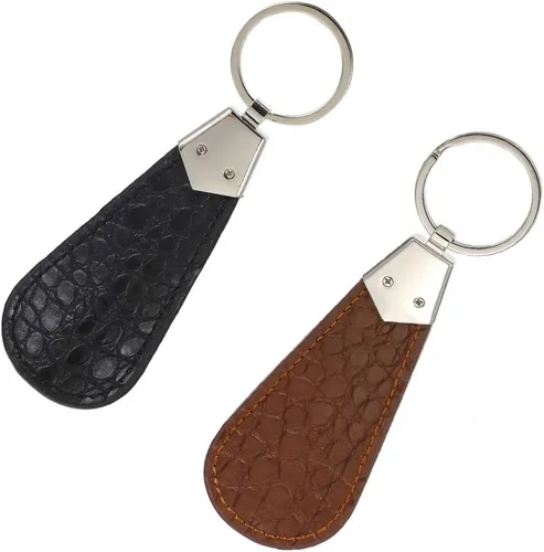 Vista 2 de EXCEART - Llavero de piel con llavero para hombre y mujer, 2
