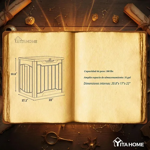 Vista 7 de YITAHOME Juego de 2 cajas de cubierta de 31 galones Negro