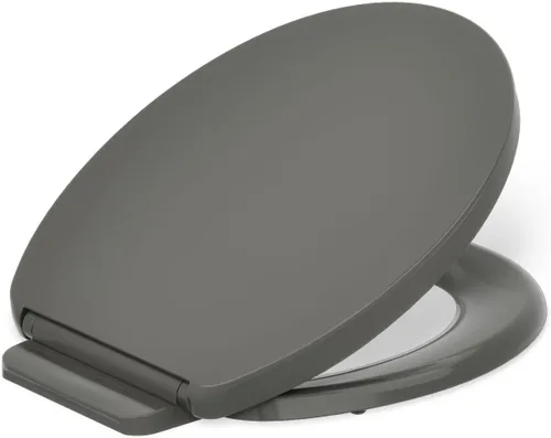 Vista 29 de KOHLER K-26801-0 Impro ReadyLatch Quiet Close Elongated Toilet Seat, White Toilet Seat, Grip-Tight Bumpers, New Home Essentials, Slam Prevention