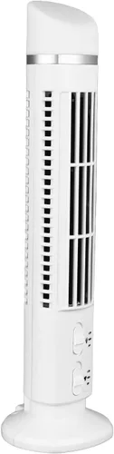 Vista 10 de Ventilador de torre sin aspas, ventilador de escritorio vertical USB para estudiantes, oficina en casa, ventiladores de torre (negro)