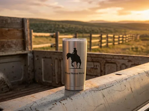 Vista 104 de LaserGram Vaso aislado al vacío de 20 onzas, notas musicales, grabado personalizado incluido (negro)