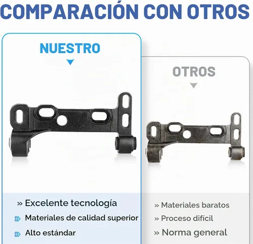Vista 6 de Kits de suspensión de brazos de control inferiores delanteros para Chevy Trailblazer 2002-2009, Chevy Trailblazer EXT 2002-2006, GMC Envoy 2002-2009