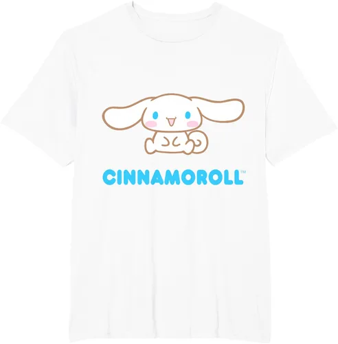 Vista 16 de Cinnamoroll Character Front and Back T-Shirt S Negro