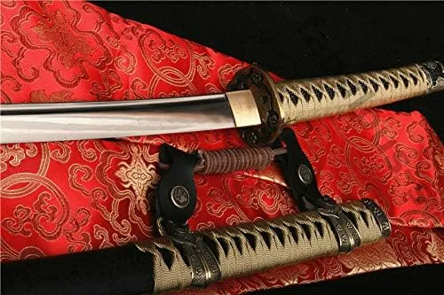 Vista 2 de 41' 1095 arcilla de acero de carbono templó japonesa samurai Katana Full Tang Sharp