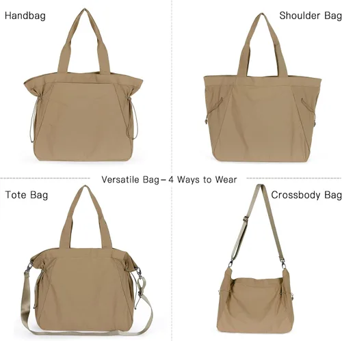 Vista 3 de ASLABCREW Bolsa de mano para mujer, 18L con cincha lateral con correa ajustablebolsa de mano extra, bolsa de hombro ligera