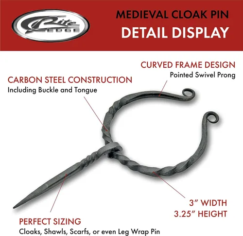 Vista 2 de Szco Supplies Pin de capa medieval