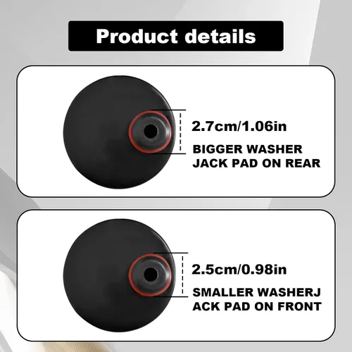 Vista 3 de Compatible con accesorios Mustang Mach-E 2023 2022 2021, para almohadillas de elevación Mach E, juego de 4 soportes de gato de piso, juego