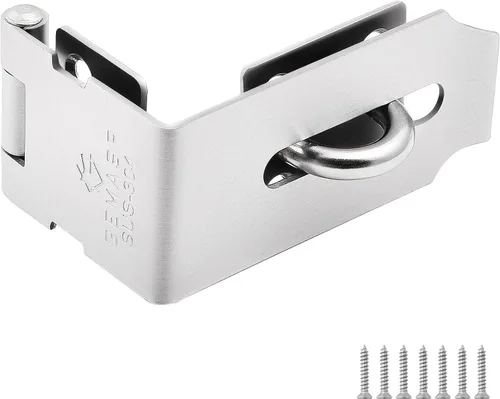 Vista 16 de Pestillo de puerta con cerrojo, cerrojo de puerta de 90 grados de acero inoxidable sólido 304 para archivo, cerrojo de puerta de cobertizo extra