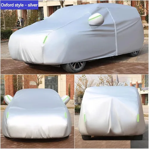 Vista 2 de Funda protectora de granizo para Daewoo Leganza Matiz Nexia Nubira Tacuma, funda de automóvil de tela Oxford gruesa con cremallera para puerta