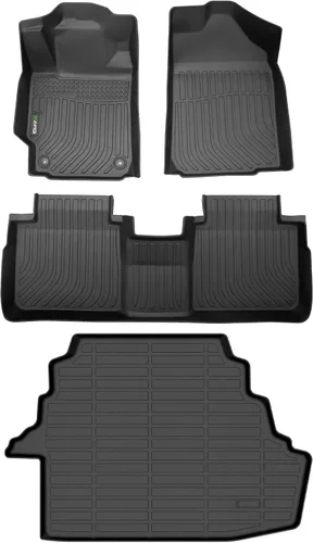 Vista 55 de HAFIDI® Juego de alfombrillas y forro de carga para Kia EV9 2024 2025 2026 (no apto para sillas de relajación), protección para todo tipo de clima