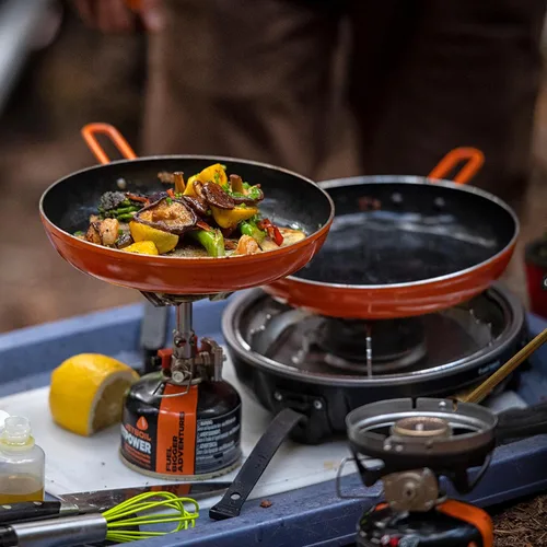 Vista 5 de Jetboil Summit Skillet Utensilios de Cocina Antiadherentes para Acampar para Estufas de Mochilero Jetboil
