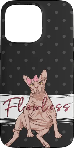 Vista 30 de Funny Sphynx Cat Flawless Naked Cat Fat Hairless Cat Case for iPhone 17