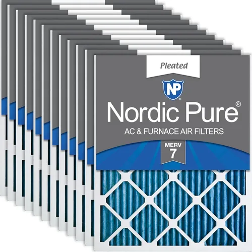Vista 39 de Nordic Pure 20x20x1 (Tamaño real: 19 1/2 x 19 1/2 x 3/4) Filtros de aire para caldera/aire acondicionado Poly Green MERV 6 – Reduce el polvo