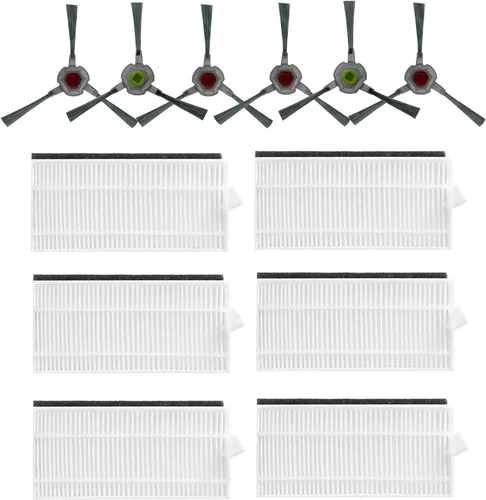 Vista 4 de Piezas de repuesto para AIRROBO P20 Robot Aspirador Accesorios 10 Cepillo Lateral 10 Filtro