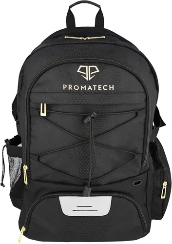 Vista 8 de Mochila deportiva, diseño todo en uno para pelota de fútbol de tamaño 5 o baloncesto tamaño 7, lista para portátil, almacenamiento de tacos, sistema