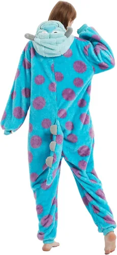 Vista 8 de Sqlszt Snorlax - Pijama unisex de una pieza para adultos, disfraz de animal Eeyore para mujeres y hombres
