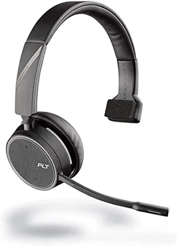 Vista 2 de Plantronics - Voyager 4210 Office con base bidireccional USB-A (Poly) - Auriculares Bluetooth de una sola oreja (monoaural) - Conéctate a PC, Mac