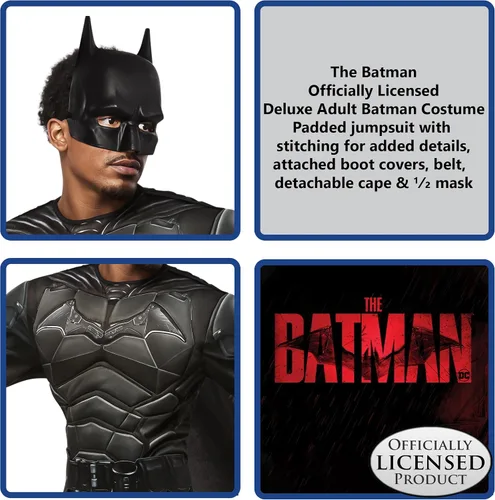 Vista 3 de Rubies The Batman: Batman Costume for Adults