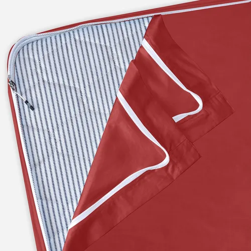 Vista 13 de Twin Zip Sheet 39x75-3 Piece Full Size Zipper Fitted Sheet - 1 Base & 2 Top Sheet - 1200TC 100% Cotton Breathable & Cooling - Fits 15" Deep Pockets