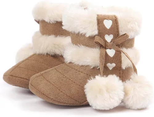 Vista 2 de Botas Estamico de invierno, con lazo, de nieve, de felpa, para niña