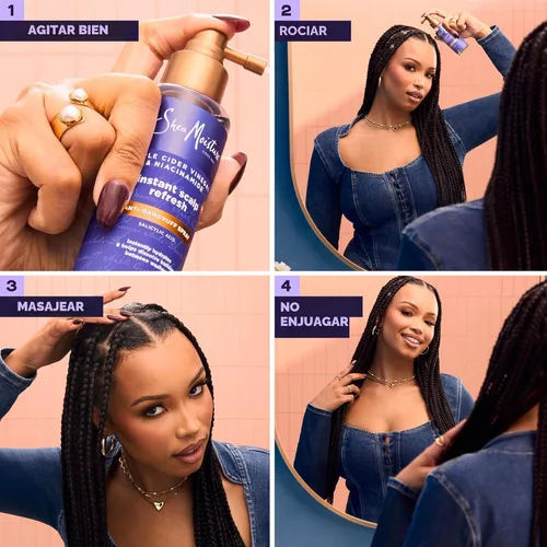 Vista 4 de Shea Moisture Tratamiento de la caspa en aerosol instantáneo para el cuero