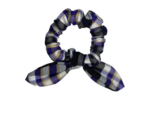 Vista 17 de Back to School/Uniform Plaid Scrunchie bunny ear Bowknot/School Uniform Plaid/Ponytail Bow Scrunchie/Plaid Accessories (Plaid 42-Bernards)