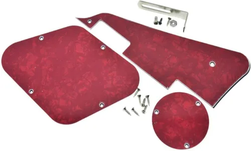 Vista 5 de KAISH Abalone Pearl LP - Placa trasera para guitarra con soporte de níquel de acero y tornillos de montaje para EE. UU