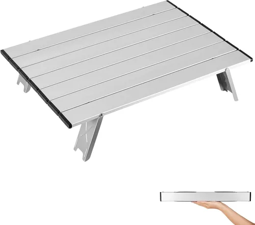 Vista 10 de ATEPA Mesa de camping pequeña, mesa de playa portátil ultraligera, mesas de campamento compactas plegables con patas de aluminio, bolsa