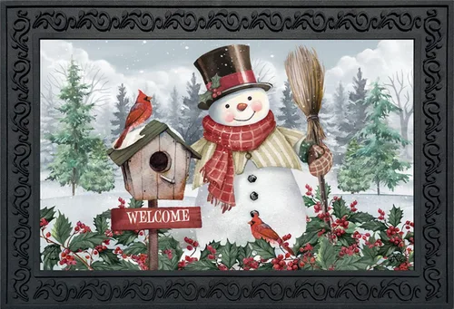 Vista 18 de Briarwood Lane Felpudo de 30 x 18 para interiores y exteriores, muñeco de nieve americano, para invierno Muñecos de nieve americ