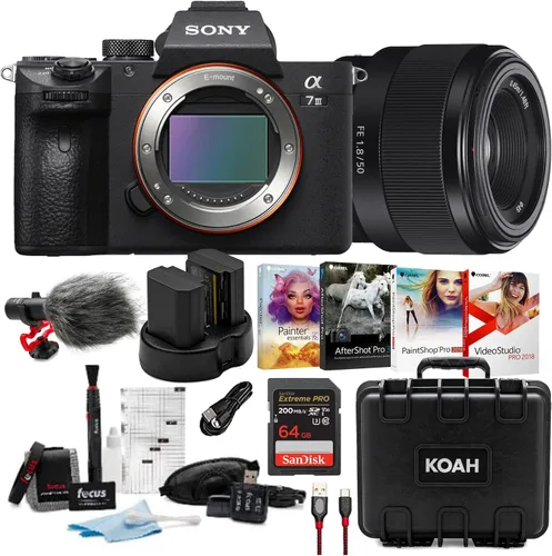 Vista 10 de Sony Paquete de cámara sin espejo de marco completo Alpha a7 III