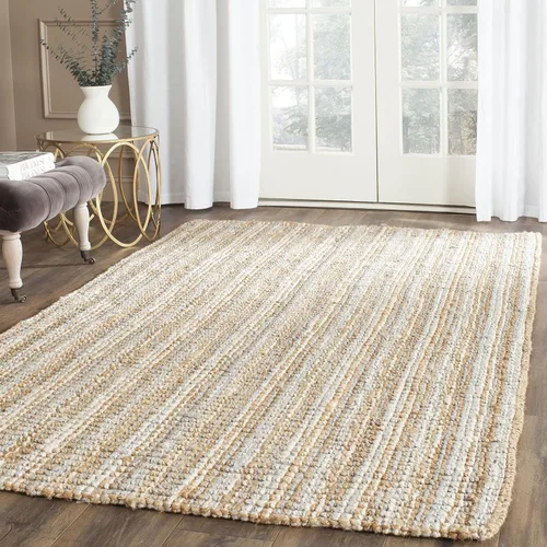 Vista 32 de SAFAVIEH Alfombra 2x3 - Colección de fibra natural - Marrón, yute hecho a mano, estilo granja, textura gruesa de pelo grueso (NF447D)