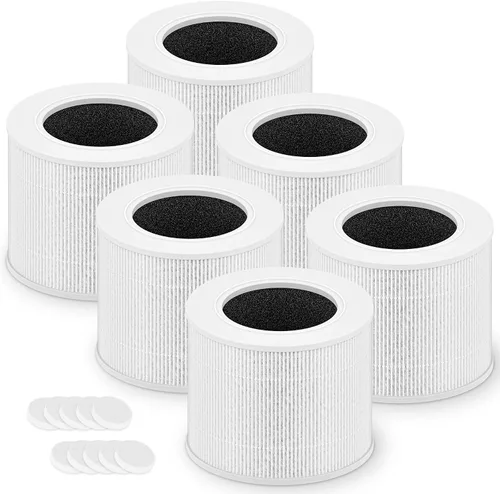 Vista 19 de Core Mini filtro de repuesto para purificador de aire LEVOIT Core Mini y Core Mini-P, filtro de alta eficiencia 3 en 1, Core Mini-RF-SR, 3 filtros