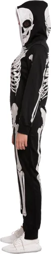 Vista 5 de Spooktacular Creations Mono de pijama de esqueleto para adultos mujeres y hombres disfraz de Halloween truco o trato fiesta temática XXL
